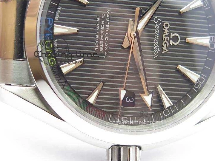 0723 Youthful Aqua Terra ‘PyeongChang 2018’ JHF Best Edition Black Dial On SS Bracelet A 8204